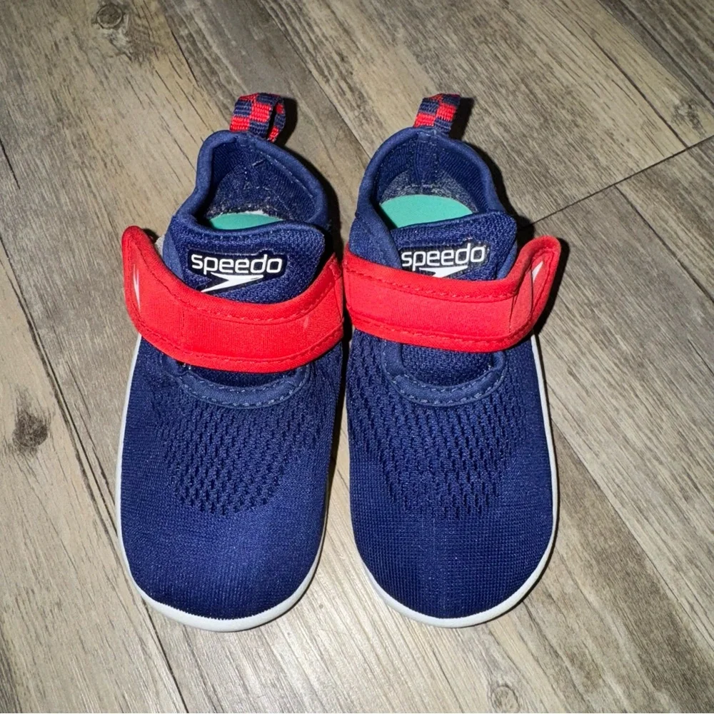 Speedo Kids' Navy and Red Water Shoes